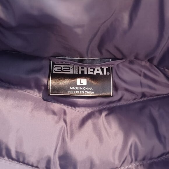 NWT 32 DEGREES Ladies Quilted Gray Jacket - Size Large - Picture 4 of 8